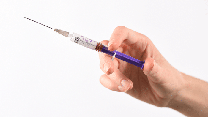 Depo provera injection.