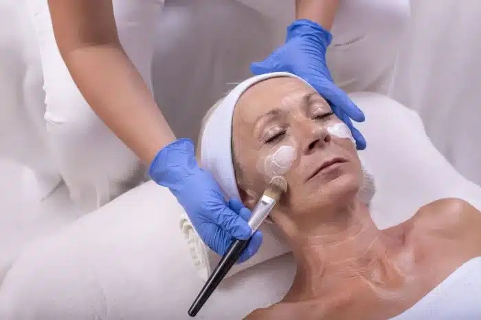 Person using the PRX-T33 treatment.